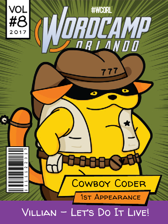 Cowboy Coder Wapuu comic cover