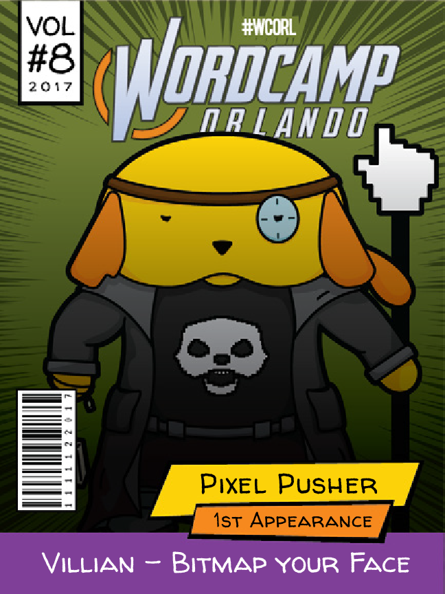 Pixel Pusher Wapuu comic cover