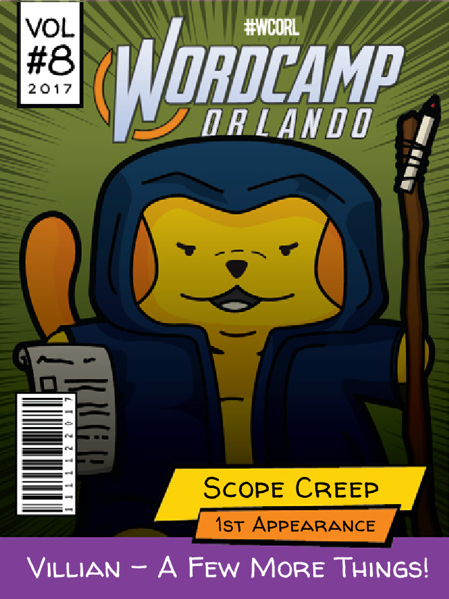 Scope Creep Wapuu comic cover